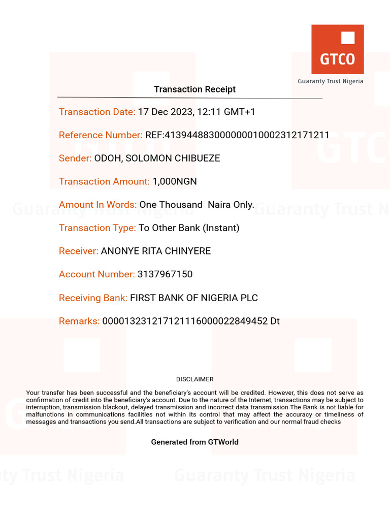 Transaction Date Reference Number Sender Transaction Amount Amount