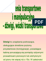 Dźwigi, Wózki Transport