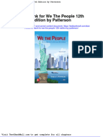 Full Download Test Bank For We The People 12th Edition by Patterson PDF Full Chapter