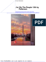 Full Download Test Bank For We The People 13th by Patterson PDF Full Chapter