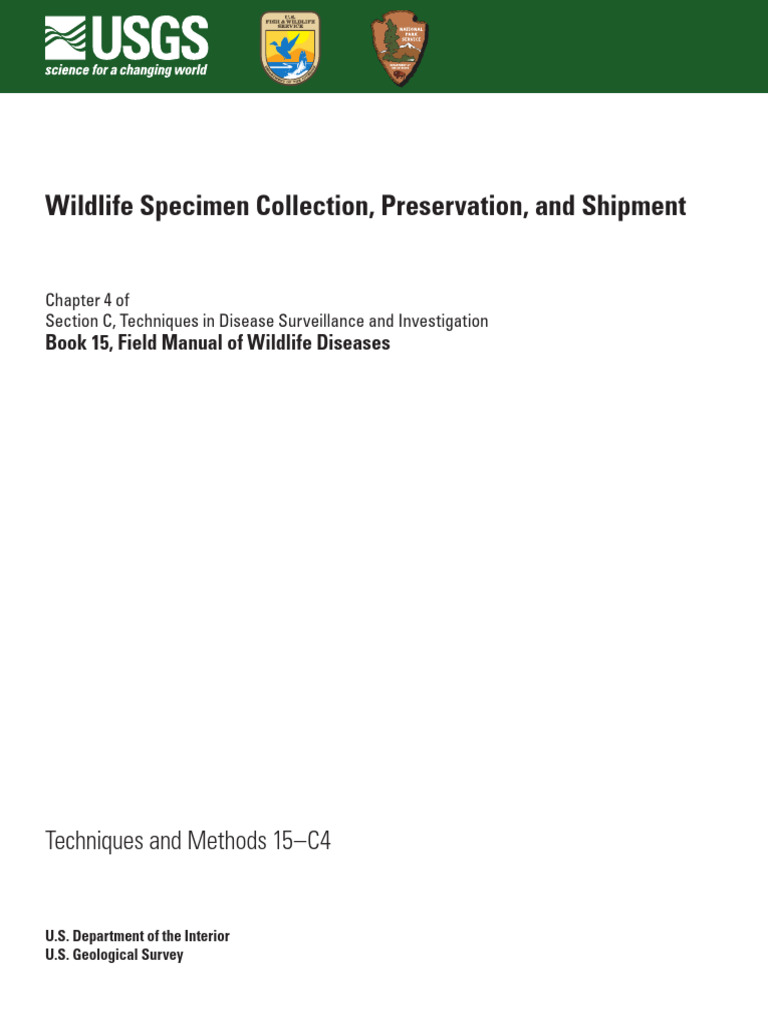 Wildlife Specimen Collection, Preservation, and Shipment | PDF ...
