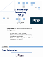 Supply Chain Management - Chapter 2 - Planning - Inventory - Short