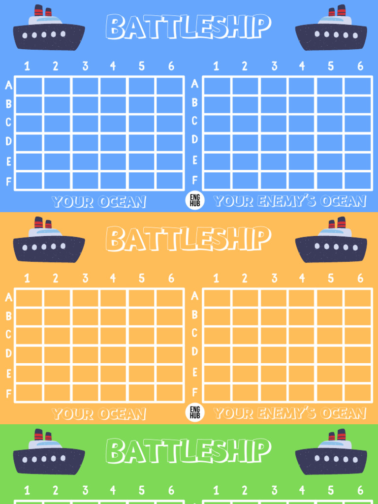 Battleship Template PDF Grammar Linguistics