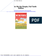 Full Download Test Bank For We The People Full Tenth Edition PDF Full Chapter