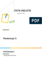 Pertemuan 5 (ST Deviasi & Varian, Angka Baku, Koefisien Variasi, Variabel Numerik)