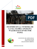 Informe Técnico N°014 Incendio Enla Vivienda Sra. Gloria
