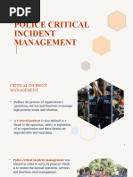 Police Critical Incident Management