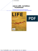 Full Download Test Bank For Life 1st Edition Postlethwait PDF Full Chapter