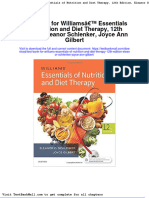 Full Download Test Bank For Williams Essentials of Nutrition and Diet Therapy 12th Edition Eleanor Schlenker Joyce Ann Gilbert PDF Full Chapter