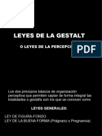 Leyes de La Gestalt o Leyes de La Percepción