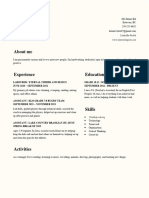 Dream Wiebe - Resume