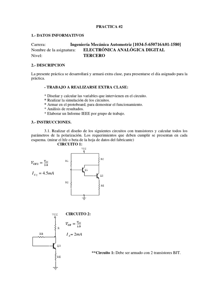 Practica 2 Pdf Ciencias De La Computación Electrónica