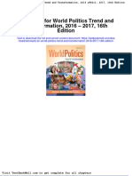 Full Download Test Bank For World Politics Trend and Transformation 2016 2017 16th Edition PDF Full Chapter