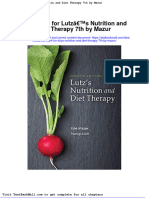 Full Download Test Bank For Lutzs Nutrition and Diet Therapy 7th by Mazur PDF Full Chapter