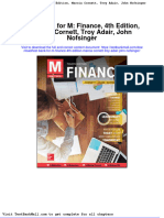 Full Download Test Bank For M Finance 4th Edition Marcia Cornett Troy Adair John Nofsinger PDF Full Chapter