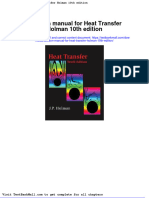 Full Download Solution Manual For Heat Transfer Holman 10th Edition PDF Full Chapter