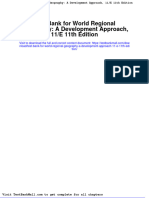 Full Download Test Bank For World Regional Geography A Development Approach 11 e 11th Edition PDF Full Chapter