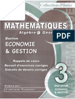 Mathématiques 3éme Economie Collection Pilote
