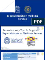 Presentacion Forense Noviembre 14 2018 Especializacion en Medicina Forense