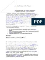 Desarrollo Histórico de Las Finanzas