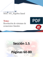 Semana 1 - Resolución de Sistemas de Ecuaciones Lineales