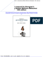 Full Download Solution Manual For Horngrens Accounting Nobles Mattison Matsumur 10th Edition PDF Full Chapter