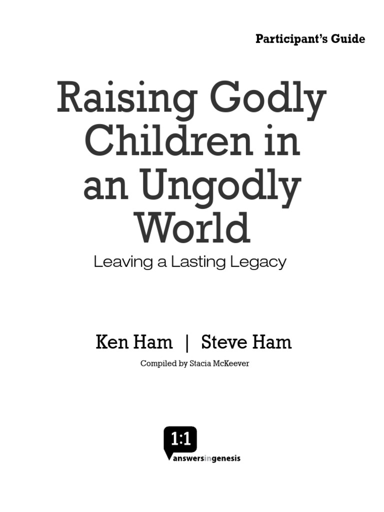 Raising Godly Children in An Ungodly World | PDF | Book Of Proverbs | Bible