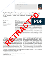 RETRACTED MicroRNA 494 Inhibition Alleviates Acute Lung Injury T - 2018 - Life