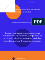 Lavorazione Di Estrusione, Trafilatura e Laminazione (Calabrò)