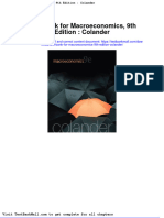 Full Download Test Bank For Macroeconomics 9th Edition Colander PDF Full Chapter