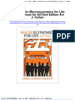 Full Download Test Bank For Macroeconomics For Life Smart Choices For All2nd Edition Avi J Cohen PDF Full Chapter