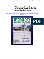 Full Download Solution Manual For Hydrology and Floodplain Analysis 5th Edition P B Bedient Huber Vieux PDF Full Chapter
