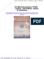 Full Download Test Bank For Macroeconomics Public and Private Choice 14th Edition James D Gwartney PDF Full Chapter