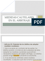 Medidas Cautelares en El Arbitraje