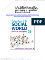 Test Bank For Making Sense of The Social World Methods of Investigation 6th Edition by Daniel F. Chambliss, Russell K. Schutt