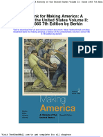 Full Download Test Bank For Making America A History of The United States Volume II Since 1865 7th Edition by Berkin PDF Full Chapter