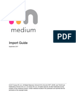 Adobe medium Import Guide