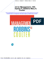Full Download Test Bank For Management 15th Edition Stephen P Robbins Mary A Coulter PDF Full Chapter