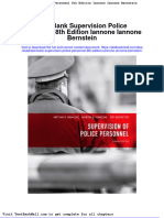 Full Download Test Bank Supervision Police Personnel 8th Edition Iannone Iannone Bernstein PDF Full Chapter