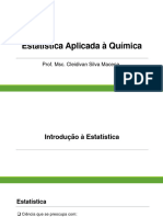 Estatística Aplicada À Química - Aula 1