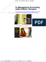 Full Download Test Bank For Management Accounting 6th Canadian Edition Horngren PDF Full Chapter