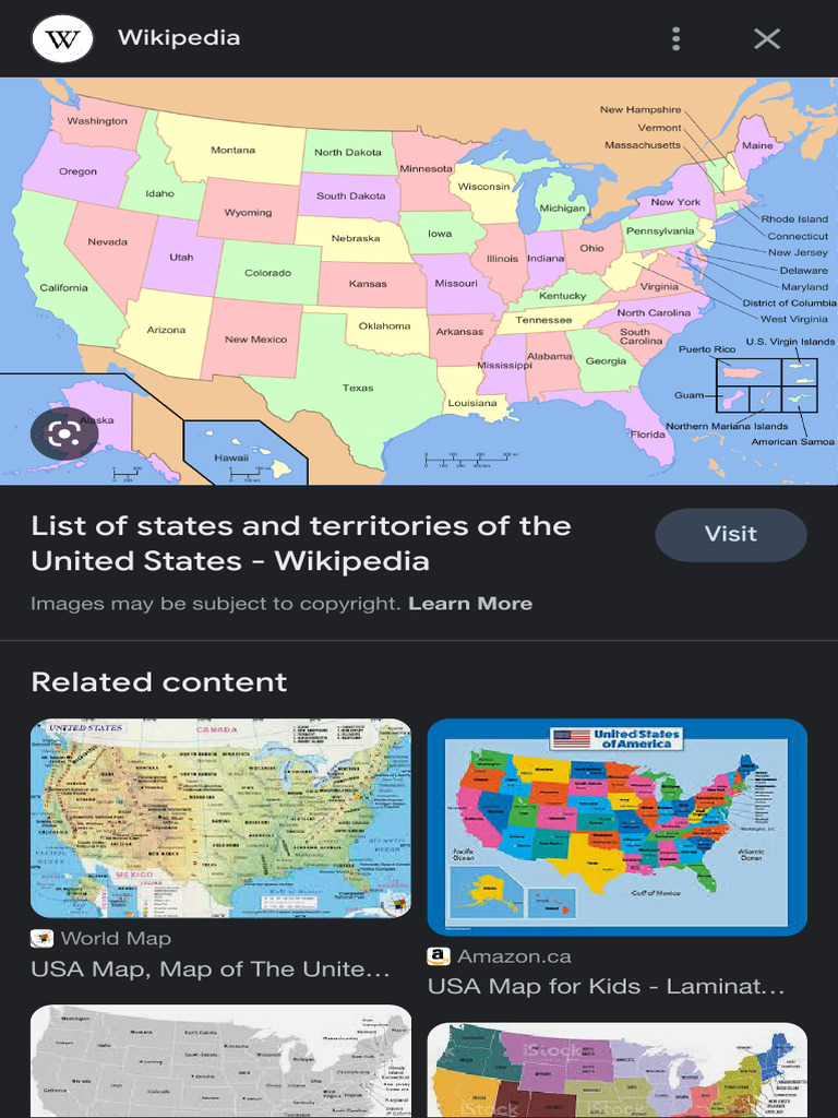 List of States and Territories of The United States - Google Search | PDF