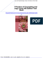 Full Download Theory and Practice of Counseling and Psychotherapy Corey 9th Edition Test Bank PDF Full Chapter