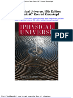 Full Download The Physical Universe 15th Edition Test Bank Konrad Krauskopf PDF Full Chapter