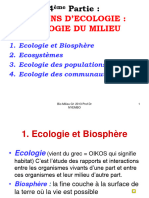 Écologie Bac 1 Médecine