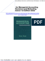 Full Download Test Bank For Managerial Accounting Making Decisions and Motivating Performance 1st Edition Datar PDF Full Chapter