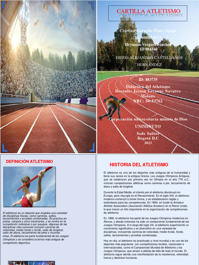 CARTILLA ATLETISMO 20 | PDF | Deporte del atletismo | Corriendo