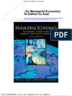 Full Download Test Bank For Managerial Economics 6th Edition For Keat PDF Full Chapter