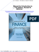 Full Download Solution Manual For Introduction To Finance 17th Edition Ronald W Melicher PDF Full Chapter