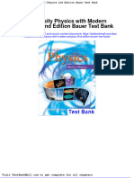 Full Download University Physics With Modern Physics 2nd Edition Bauer Test Bank PDF Full Chapter